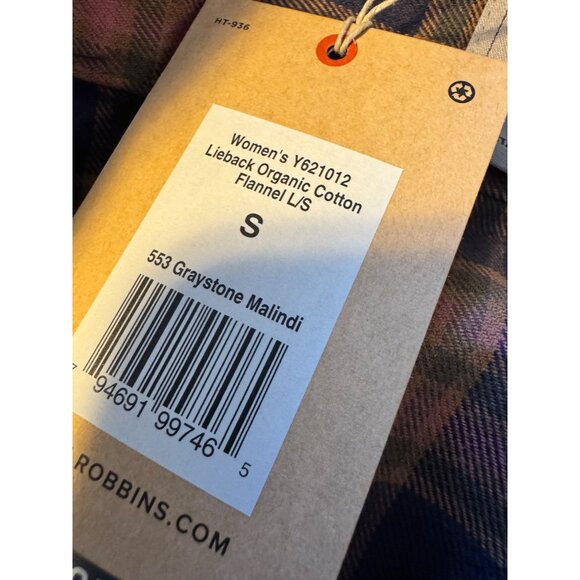 Royal Robbin’s Lieback Flannel Size Small Women’s Organic Cotton NWT Plaid Butto - Picture 5 of 7